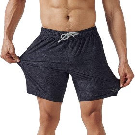 MaaMgic 7" Bañador Elastico Hombre de Natación Estiramiento de 4 vías Secado Rápido Interior de Malla Traje de Baño Deportivos