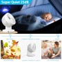 LeaderPro Motor AC Ventilador Silencioso con Control Remoto, Turbo 3D Oscilaciones,Ventilador de Sobremesa con Sensor de
