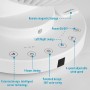 LeaderPro Motor AC Ventilador Silencioso con Control Remoto, Turbo 3D Oscilaciones,Ventilador de Sobremesa con Sensor de