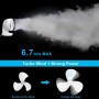 LeaderPro Ventilador de mesa, 4 velocidades, Ventilador Turbo Potente Circulación, Mando a distancia, Silencioso, de Aire para
