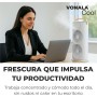 Ventilador Portatil Recargable, Ventilador con Hielo y Agua y Doble Cabezal 360°, Nebulizador Hielo 280 ml, Oscilante 90°/180°,