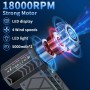 Soplador de Polvo Eléctrico,Pantalla LCD Soplador Aire Comprimido,180000 RPM Soplador Aire Comprimido,con Linterna y Lluz