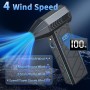 Soplador de Polvo Eléctrico,Pantalla LCD Soplador Aire Comprimido,180000 RPM Soplador Aire Comprimido,con Linterna y Lluz