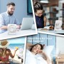EasyAcc Ventilador de Mesa Ultra Silencioso, 4000 mAh Portátil con 4 Velocidades, Mini Ventilador USB Recargable con 4 Modos de