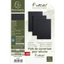 Exacompta Lote de 100 cubiertas/cartulinas de dossiers, Negro, A4