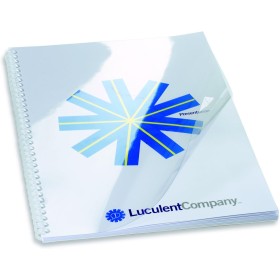 Gbc CE011880E - Portada de encuadernación PVC transparente DIN A4 180 micras (Pack 100) color cristal