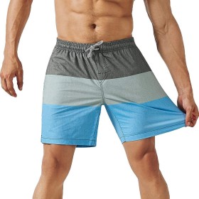 MaaMgic 7" Bañador Elastico Hombre de Natación Estiramiento de 4 vías Secado Rápido Interior de Malla Traje de Baño Deportivos