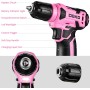 DEKOPRO Taladro Atornillador Inalámbrico 8V, con 10MM Portabrocas, LED Luz, Cable de Carga Tipo C, Accesorios 42 Piezas, Taladro