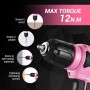 DEKOPRO Taladro Atornillador Inalámbrico 8V, con 10MM Portabrocas, LED Luz, Cable de Carga Tipo C, Accesorios 42 Piezas, Taladro