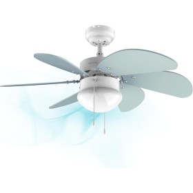 Cecotec Ventilador de techo EnergySilence 3600 Vision Sky. 50 W, Diámetro 92 cm, Lámpara, 3 Velocidades, 6 Aspas reversibles,