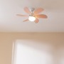 Cecotec Ventilador de techo EnergySilence 3600 Vision Sky. 50 W, Diámetro 92 cm, Lámpara, 3 Velocidades, 6 Aspas reversibles,