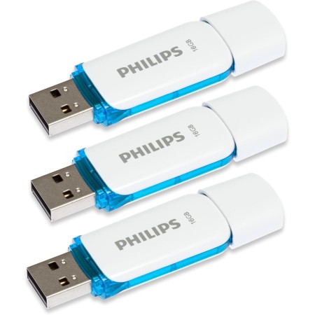 Philips Snow Edition, Memoria USB 2.0 (32 GB, 3 Unidades), Color Gris