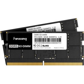 Fanxing SODIMM RAM DDR5 64GB (2x32GB) Kit DDR5 5600MHz 262 Pin Notebook Memoria Módulo Ram SODIMM