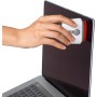 OXO Good Grips Cepillo Sweep & Swipe para limpiar el teclado del ordenador, color blanco