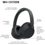SONY WH-CH720N Auriculares Inalámbricos Bluetooth Noise Cancelling de Diadema, Sonido, Modo Sonido Ambiente, Diseño Ligero,