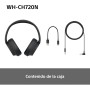SONY WH-CH720N Auriculares Inalámbricos Bluetooth Noise Cancelling de Diadema, Sonido, Modo Sonido Ambiente, Diseño Ligero,