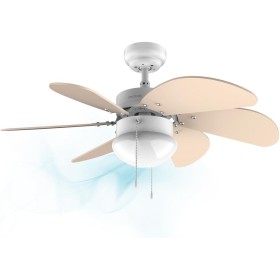 Cecotec Ventilador de techo EnergySilence 3600 Vision SunLight. 50 W, Diámetro 92 cm, Lámpara, 3 Velocidades, 6 Aspas