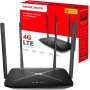 Mercusys MB115-4G 300 Mbps Wireless N 4G LTE Router, WiFi 300 Mbps + SIM Instantáneo + 4 Antenas Potentes, Cobertura Máxima para