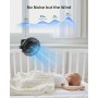 Koonie Ventilador Portátil Recargable de 10000 mAh,Ventilador USB,4 Velocidades & 360° Ajustable, Ventilador de 8 Pulgadas con
