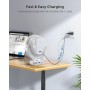 Koonie Ventilador Portátil Recargable de 10000 mAh,Ventilador USB,4 Velocidades & 360° Ajustable, Ventilador de 8 Pulgadas con