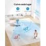 Dreo Ventilador de mesa inteligente, 28 dB, diámetro de 18 cm, 4 velocidades, 5 modos, temporizador 12h, oscilación 120° + 90°,