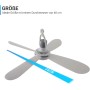 Ventilador de techo portátil, 220 V - 240 V / 5 W, 42 cm de diámetro, con gancho e interruptor, bajo consumo