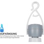 Ventilador de techo portátil, 220 V - 240 V / 5 W, 42 cm de diámetro, con gancho e interruptor, bajo consumo