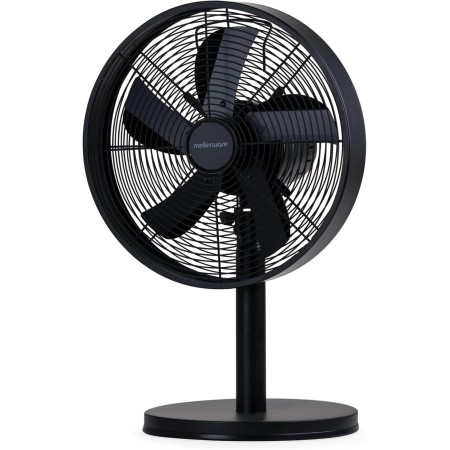 Mellerware - Ventilador de Pie Brizy Stand 50W | Diseño en Aluminio | 5 Aspas 40cm Metálicas | Oscilación | 3 Velocidades |