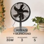 Mellerware - Ventilador de Sobremesa Silencioso Air Power 30 | 30W de Potencia | 3 Velocidades | 3 aspas | Caudal de aire fresco