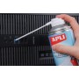 APLI 19657- Pack de 3 Aires comprimidos de limpieza en seco 3 sprays de 400 ml. Aerosol apto para teclados, ordenadores y