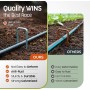 PORTENTUM Grapas Césped Artificial 100 Uds + 16 Arandelas – Piquetas Camping Suelo Duro, Estacas para Tomateras, Piquetas
