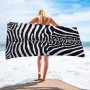 Surwin Toalla de Playa Grande, Microfibra Leopardo Impresión Secado Rápido Toalla de Piscina Toalla de Arena Antiadherente para