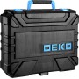 DEKO Caja Herramientas Completa con Destornillador Electrico/Taladro con bateria de 8V, Maletin de 126 Piezas, Caja profesional