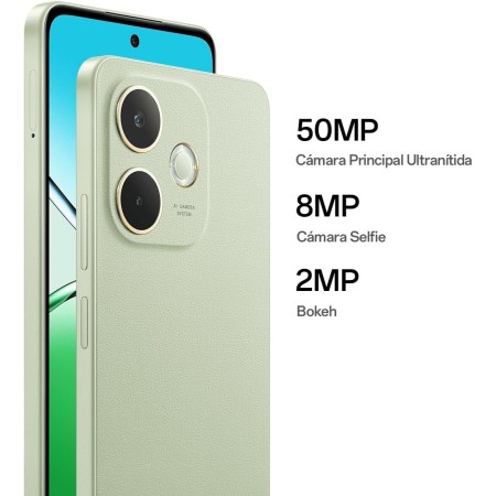 OPPO A40 - Smartphone Libre, 12GB(6GB+6GB) 128GB, Pantalla HD+ LCD 6.7", Cámara 50+2+8 MP, Android, Batería 5100mAh, Carga