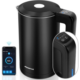 Aigostar Benjamin - Inteligente Hervidor de Agua Temperatura Regulable de 40°C a 100°C, Conexión Wi-Fi, Alexa y Google Home.
