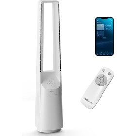 Pro Breeze OmniAir Ventilador Torre Inteligente sin Aspas 105 cm con Purificador HEPA, Wi-Fi, LED, 10 Velocidades, 5 Modos,