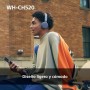 SONY Auriculares de Diadema inalámbricos Bluetooth WH-CH520, Sonido, diseño Ligero, 50 h de batería, Carga rápida, Ecualizador,