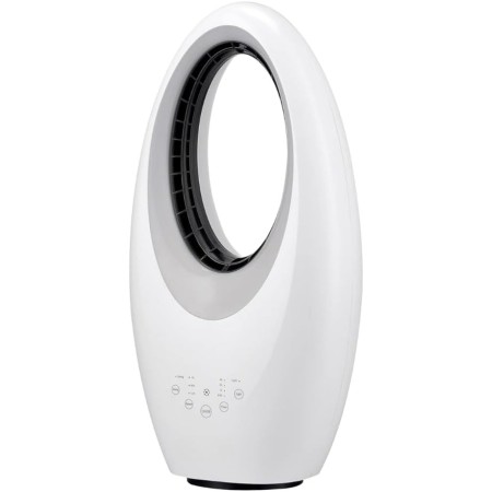 Max Star Ventilador sin Aspas con Mando a Distancia 3 Velocidades Purificador de Aire Oscilante Temporizador Luces LED