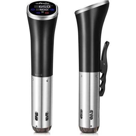 Sous Vide, Wancle Roner Cocina Baja Temperatura 1100W Inmersión a Prueba de Agua IPX7 Circuladores Con función de reserva, fácil