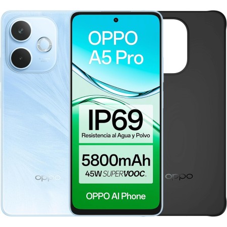 OPPO A5 Pro 4G - Smartphone Libre con IA, 8GB RAM + 256GB, Pantalla 6.67" 90Hz, Cámara 50MP, Batería 5800, Carga Rápida 45W,