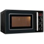 Exquisit® Microondas Retro, 20L, 700W, 5 Niveles de Potencia, Grill 1000W, Color Crema, Funciones Microondas-Grill,