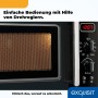Exquisit® Microondas Retro, 20L, 700W, 5 Niveles de Potencia, Grill 1000W, Color Crema, Funciones Microondas-Grill,