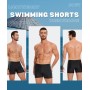 AMZSPORT Bañador de Hombre Secado Rápido Bañadores Boxer con Cordón