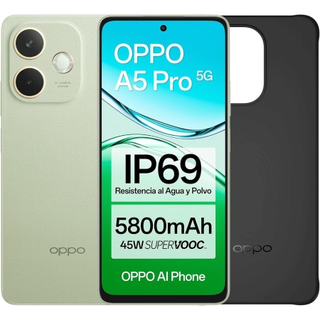 OPPO A40 - Smartphone Libre, 8GB(4GB+4GB) 128GB, Pantalla HD+ LCD 6.7", Cámara 50+2+8 MP, Android, Batería 5100mAh, Carga Rápida