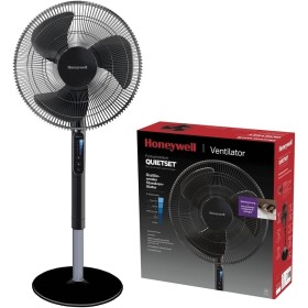 Honeywell Advanced QuietSet Ventilador de Pie Oscilante, 5 Ajustes de Velocidad, Función de Temporizador, Oscilación de 70°,