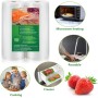 Bolsas de Vacío para Alimentos, 100 Bolsas 15x25cm(0.49' x 0.82') Bolsas para envasar al vacio, Sin BPA, Bolsas de Vacio