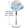 Honeywell Advanced QuietSet Ventilador de Pie Oscilante, 5 Ajustes de Velocidad, Función de Temporizador, Oscilación de 70°,