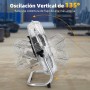 Aigostar Ventilador Industrial, 3 Aspas Metálicas de 18", Ventilador suelo, 3 Velocidades, Ajustable 135º, Potente 100 W, Diseño