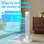 Aigostar Ventilador de Torre, Silencioso, 3 Velocidades, Oscilación de 85º, 82cm de Alto, Fácil Instalación, 45W, Bajo consumo
