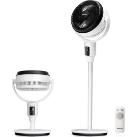 Aigostar Ventilador de Pie Silencioso 23dB con Mando, Motor DC, 24W Circulador Ventiladores Bajo Consumo, Oscilación 135°+85°, 9